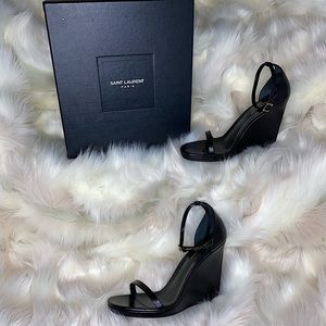 Saint Laurent EU 40 Black Wedge